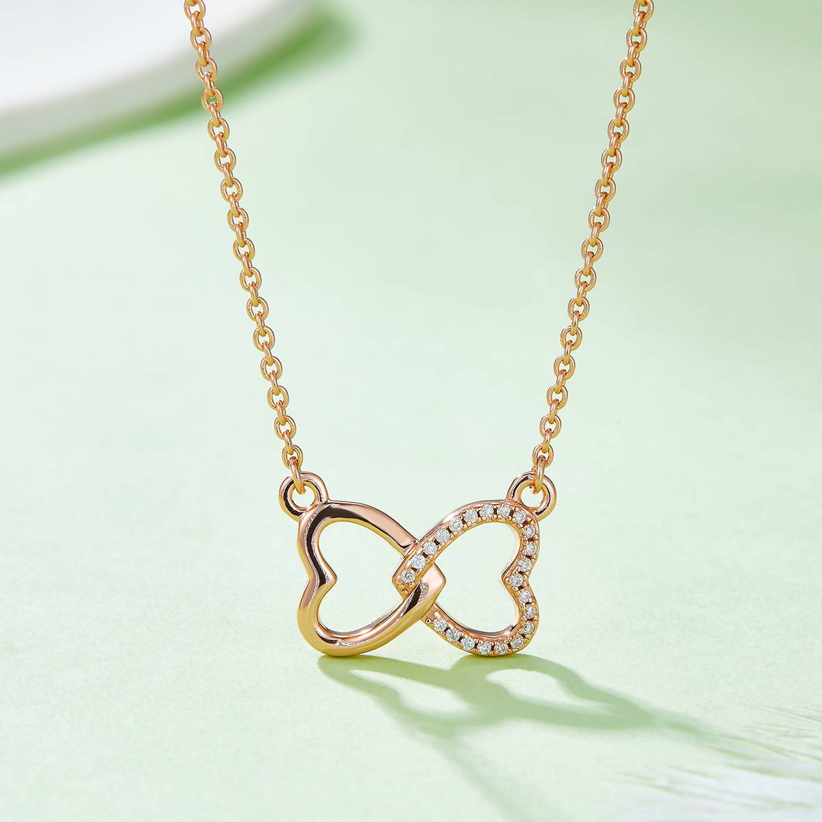 Bixin Love Pendant S925 Silver Moissanite Grade D 0.1CT